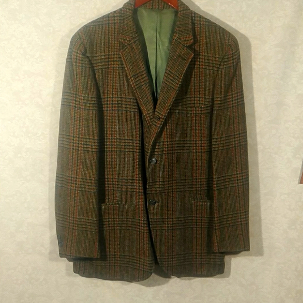 Custom tweed blazer 44r 3 button